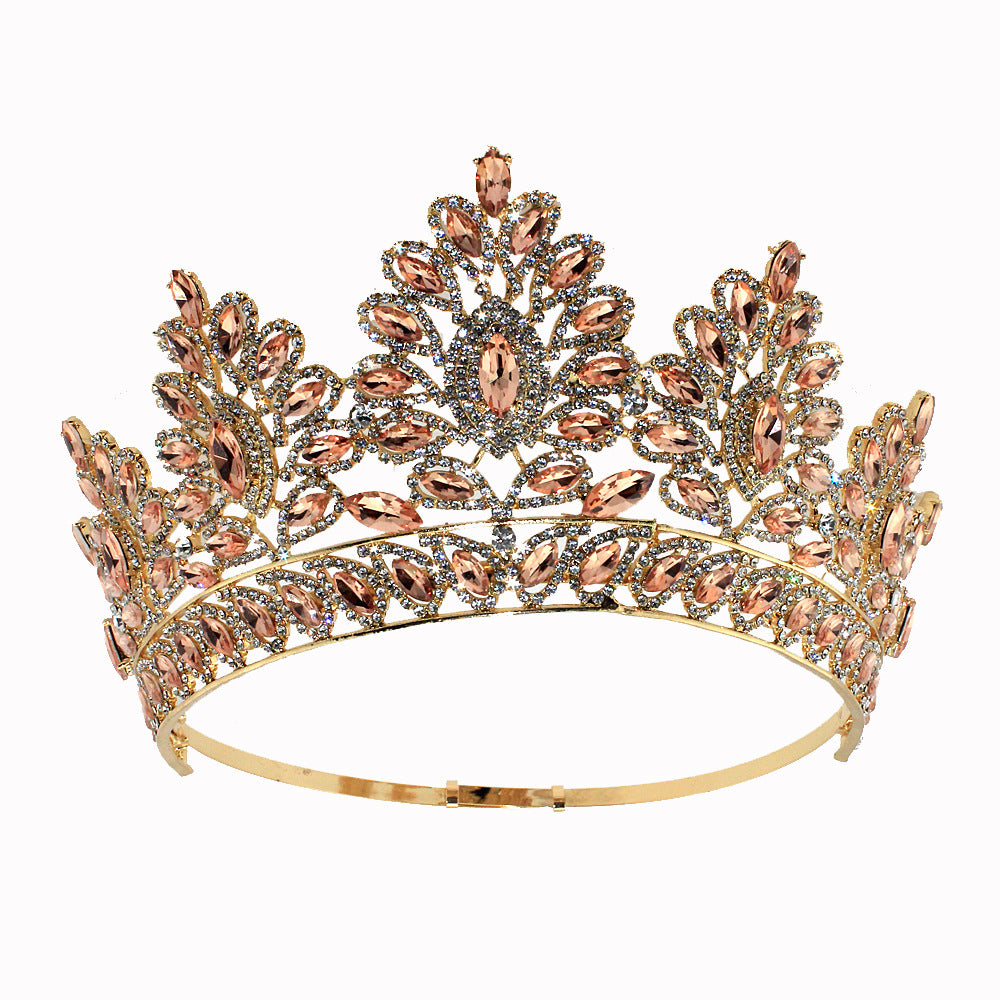 Royal Baroque Crystal Quinceañera Crown LY-A202
