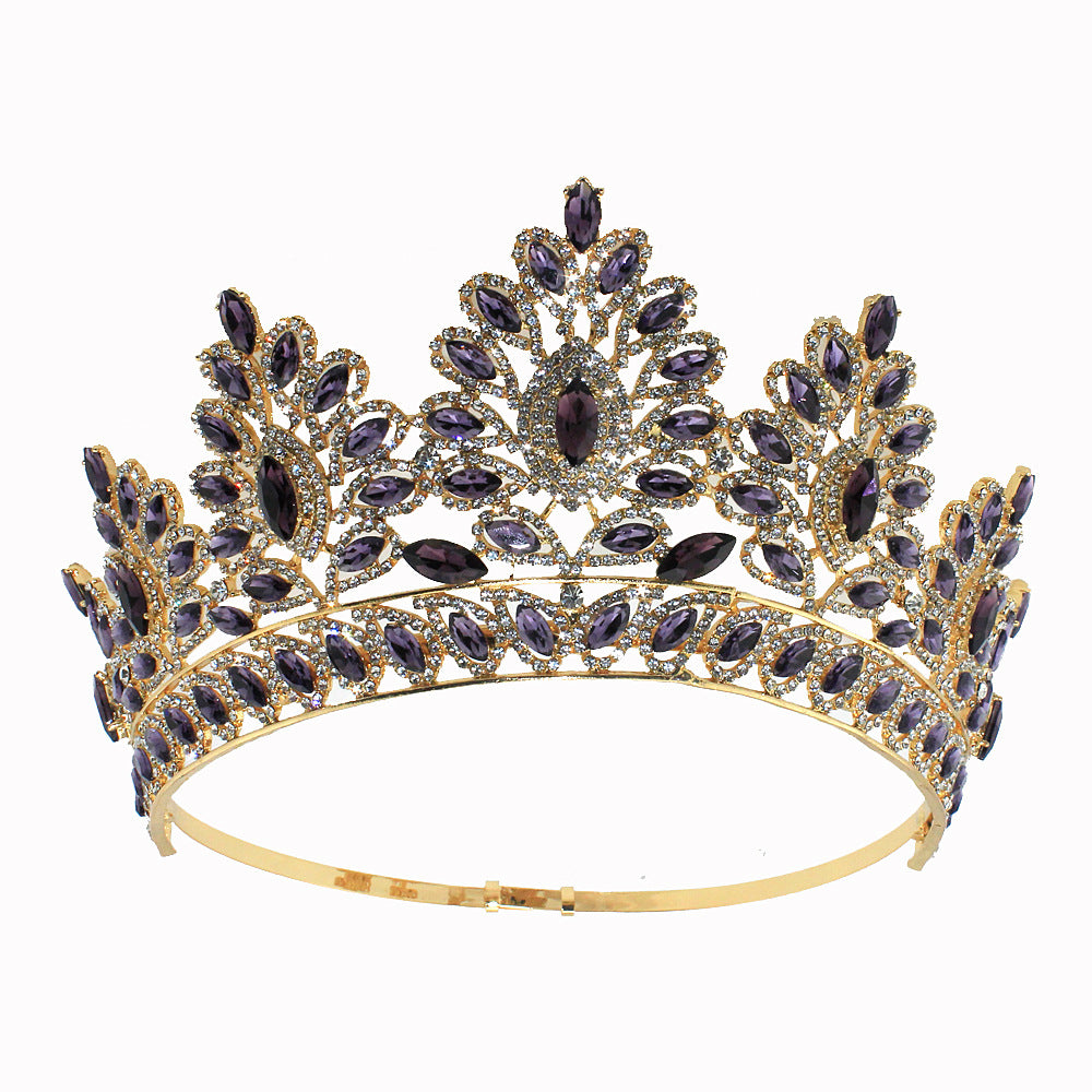 Royal Baroque Crystal Quinceañera Crown LY-A202