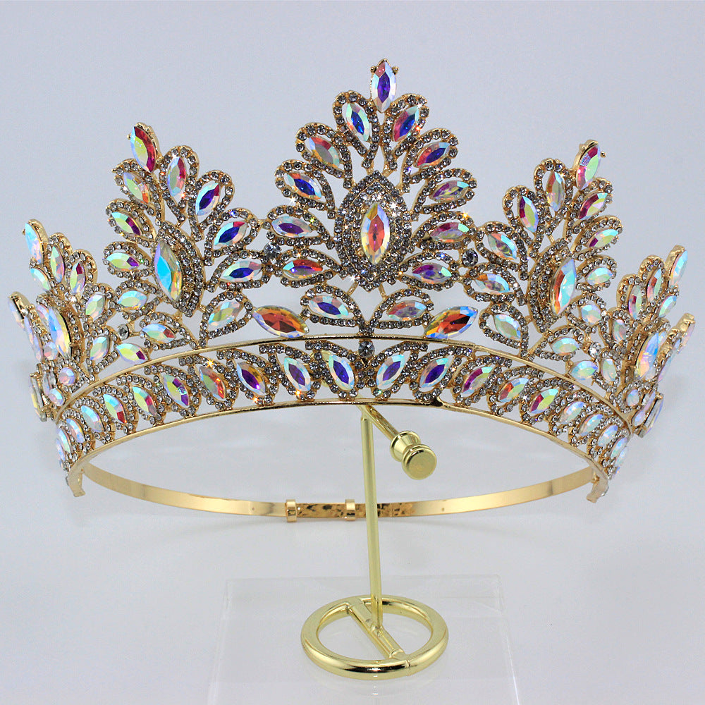 Royal Baroque Crystal Quinceañera Crown LY-A202