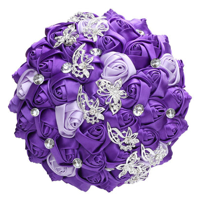 LoveQuince Crystal Butterfly Quinceañera Bouquet W2216-Z