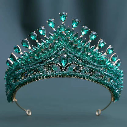 LQ1523 Quinceañera Crystal Tiara Crown - Rhinestone Headpiece
