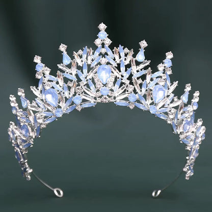 LQ1531 Royal Baroque Quinceañera Crown - Crystal Sweet 16 & Bridal Tiara