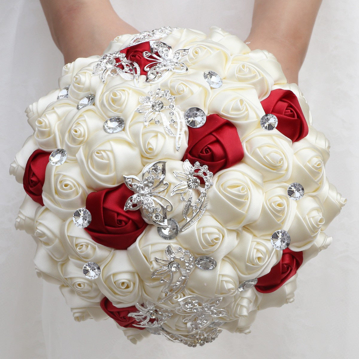 LoveQuince Crystal Butterfly Quinceañera Bouquet W2216-Z